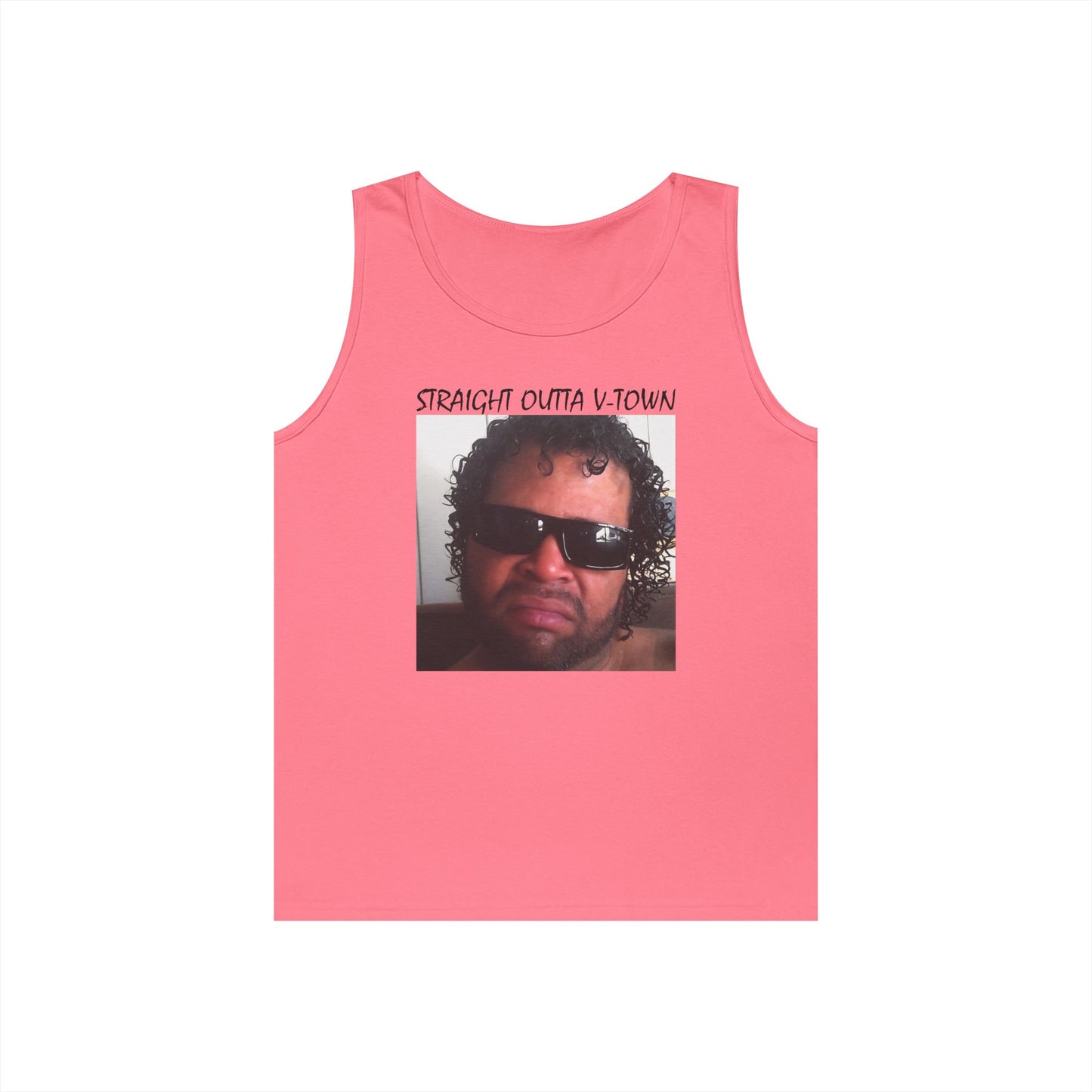 Funny Unisex Heavy Cotton Tank Top - 'Train Duz It' Graphic