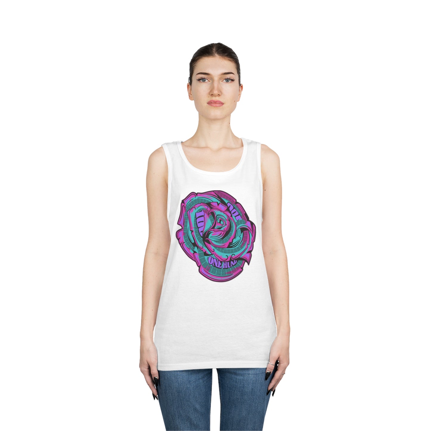 Millionaire Mentality Money Rose Unisex Heavy Cotton Tank Top