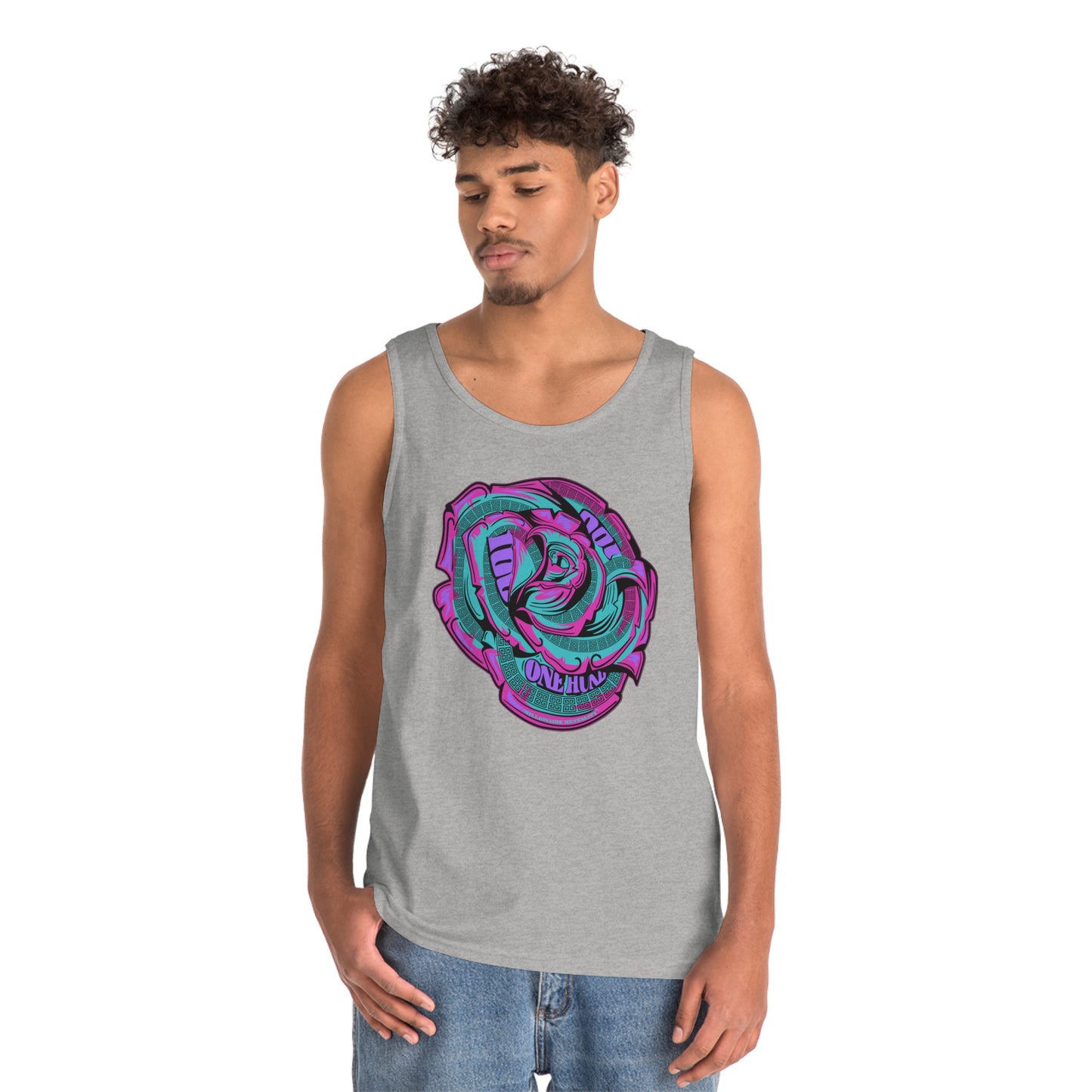 Millionaire Mentality Money Rose Unisex Heavy Cotton Tank Top