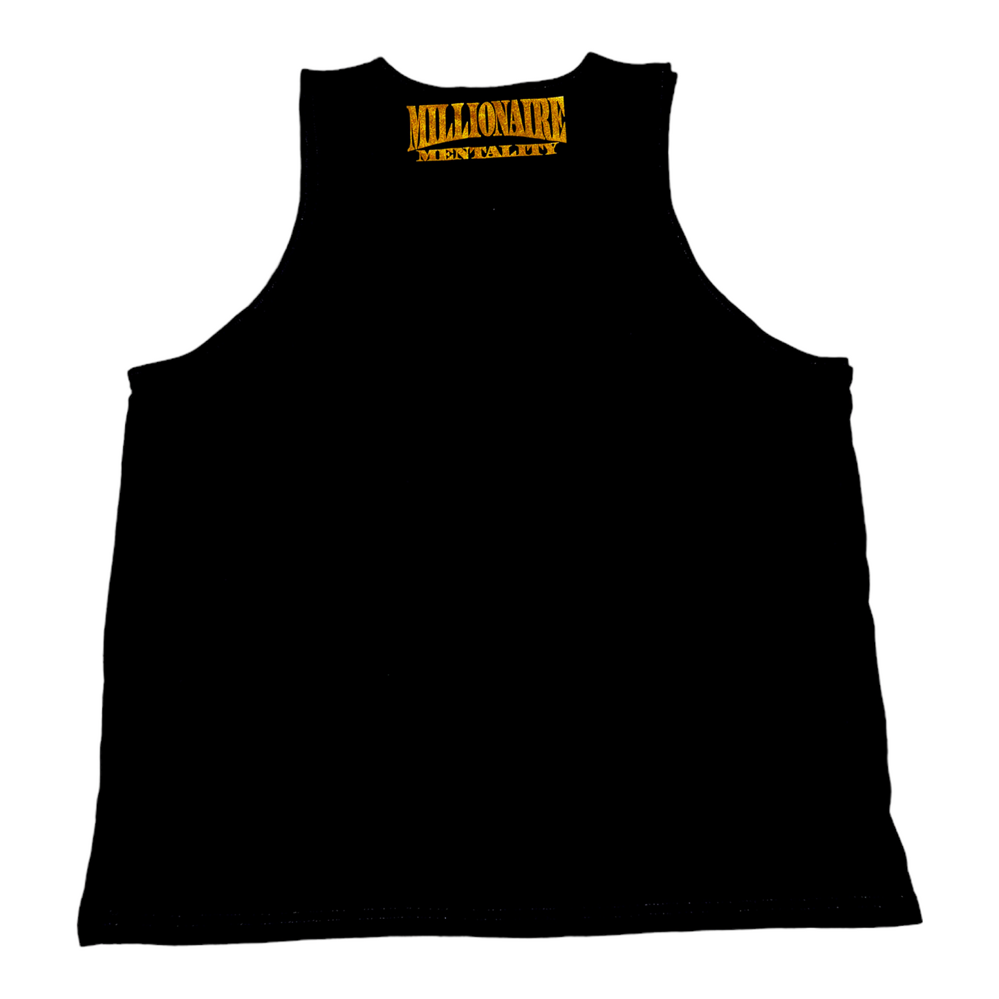 MILLIONAIRE MENTALITY BLACK & METALLIC GOLD TANK TOP (LIMITED EDITION)