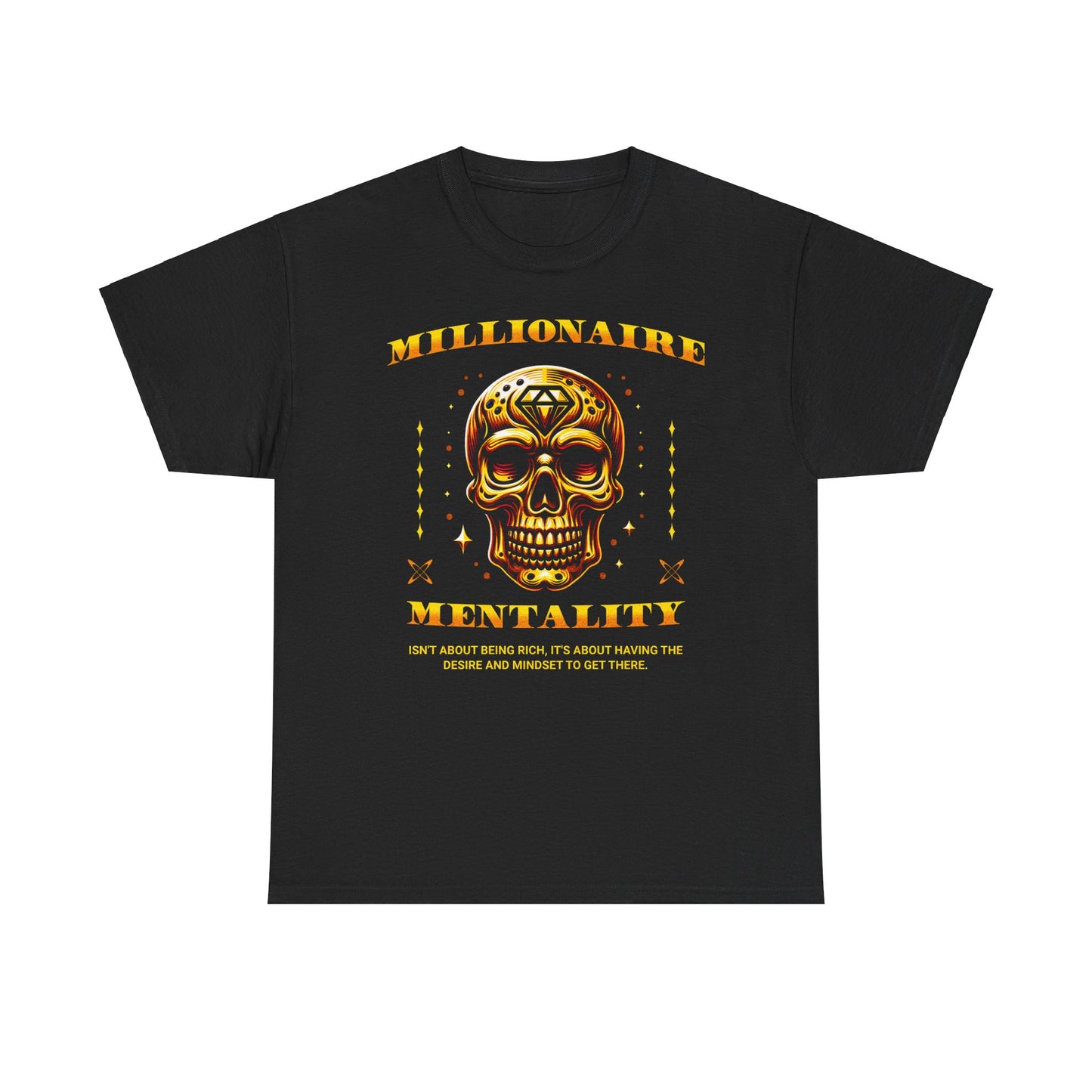 Millionaire Mentality Skull Unisex Heavy Cotton Tee