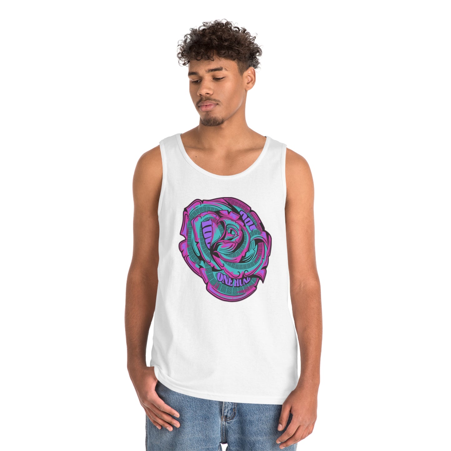 Millionaire Mentality Money Rose Unisex Heavy Cotton Tank Top