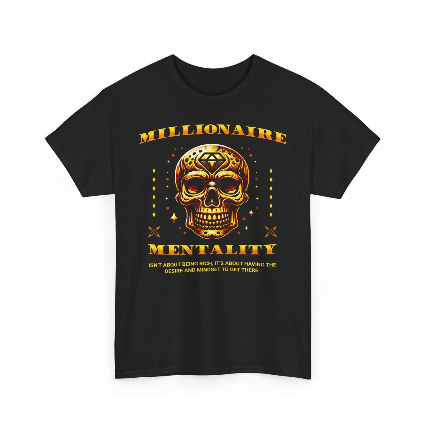 Millionaire Mentality Skull Unisex Heavy Cotton Tee