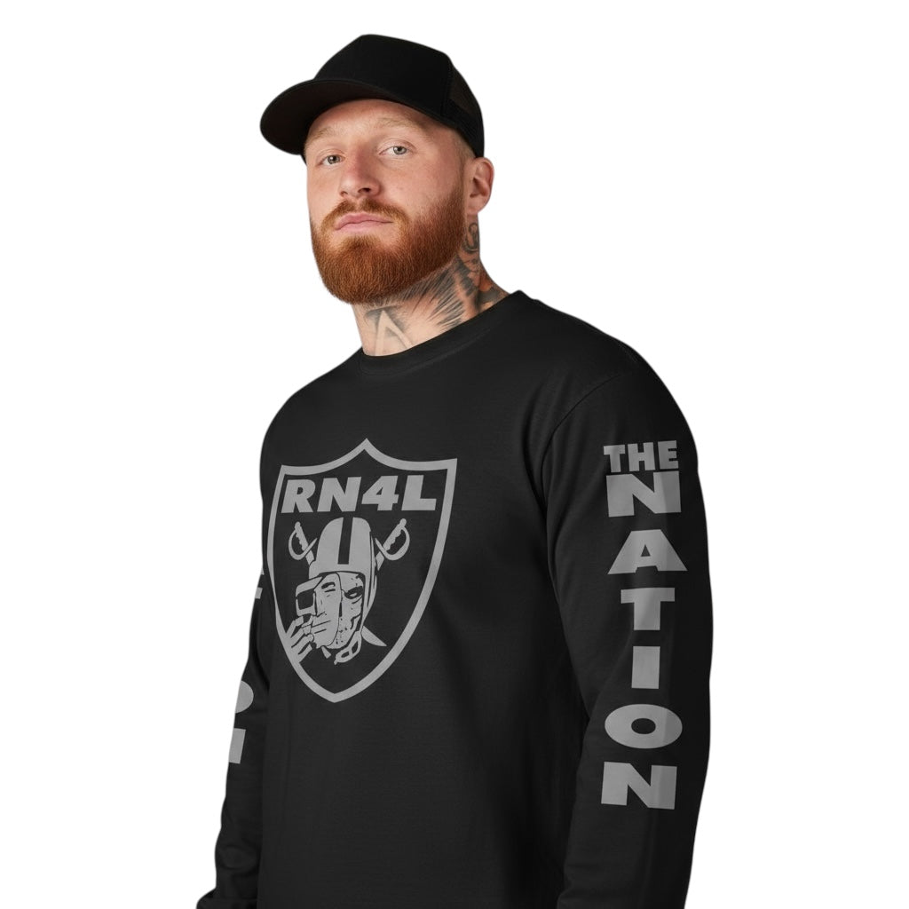 RN4L Skull Black Long Sleeve T-Shirt (Limited Edition)