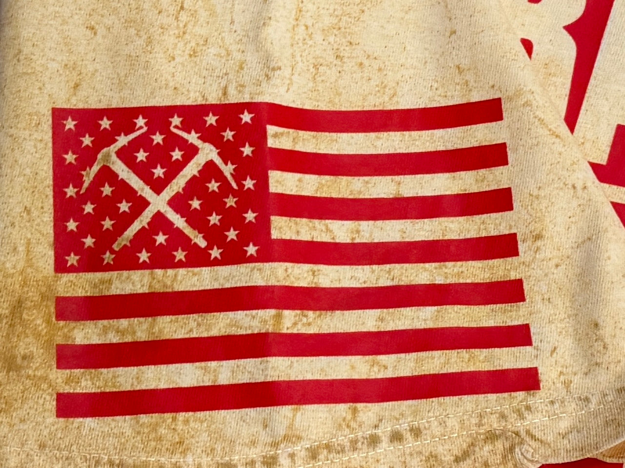 Bang Bang Niner Gang Gold & Red Tie Die T-Shirt (Limited Edition)