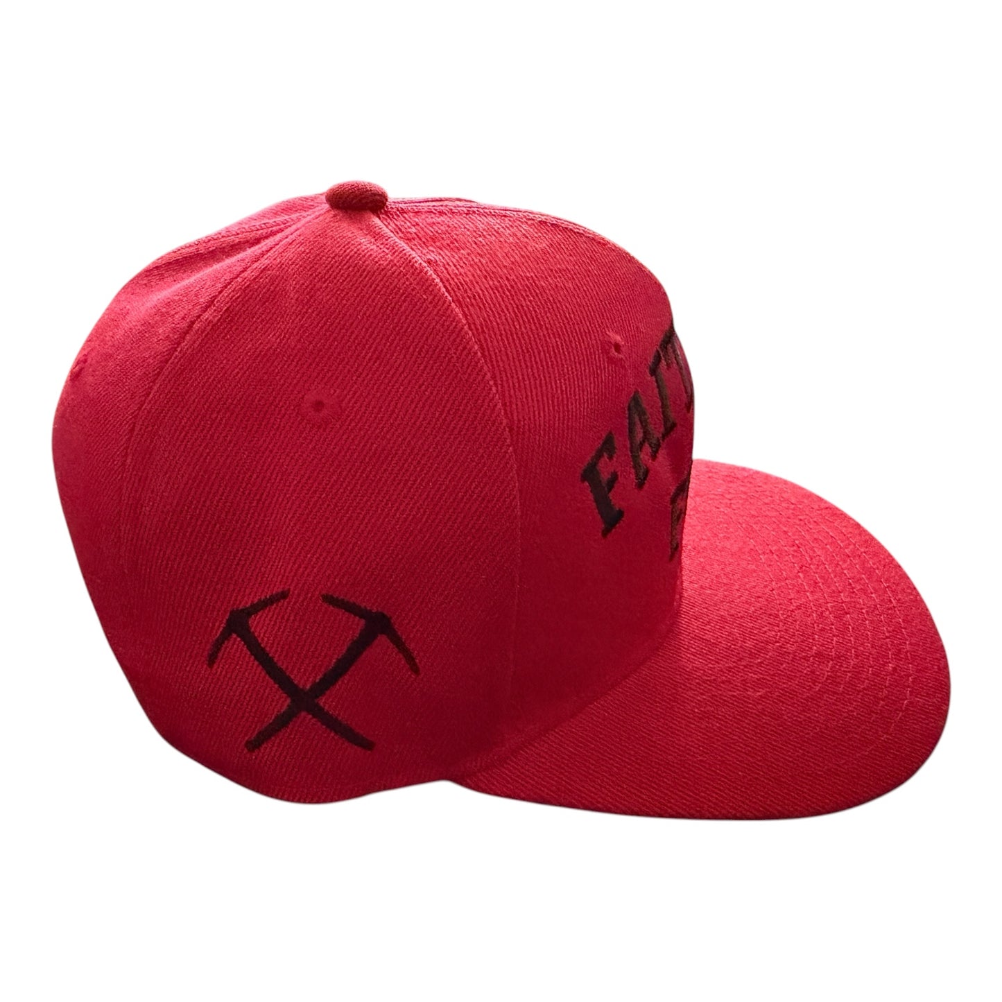 Faithful As F*ck Red & Black Snap Back Baseball Hat (New) Niner Edition