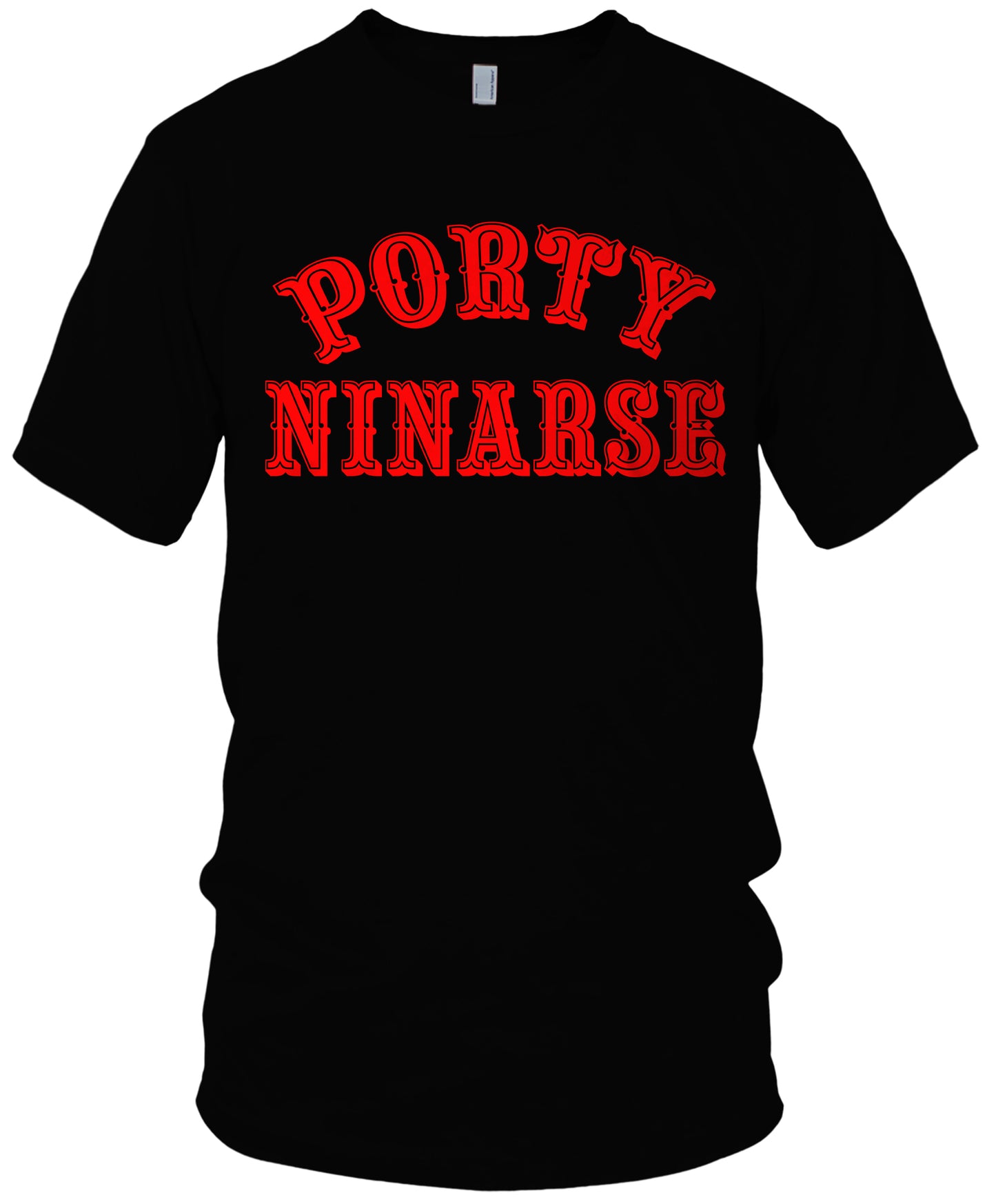 Porty Ninarse Pinoy Red & Black T-Shirt (New) San Francisco Edition
