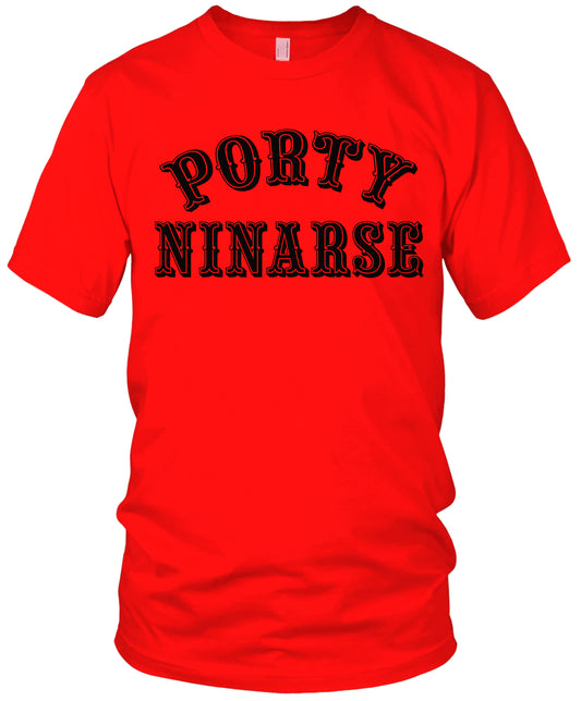 Porty Ninarse Pinoy Red & Black T-Shirt (New) San Francisco Edition