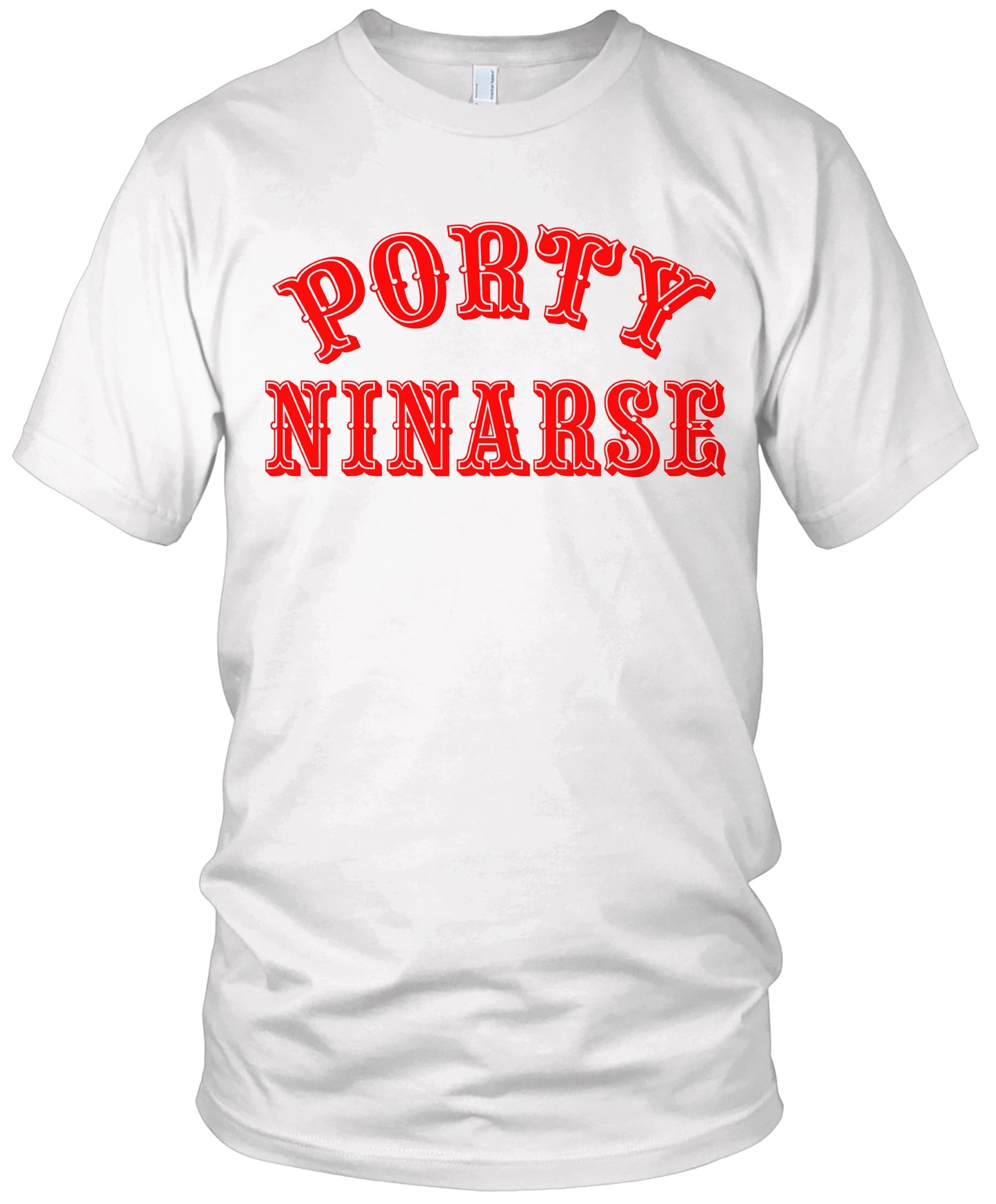 Porty Ninarse Pinoy Red & Black T-Shirt (New) San Francisco Edition