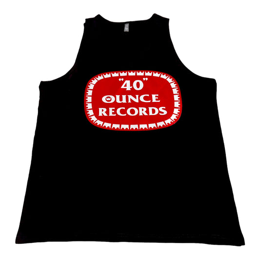 40 OUNCE RECORDS BLACK, RED & WHITE TANK TOP (LIMITED EDITION)