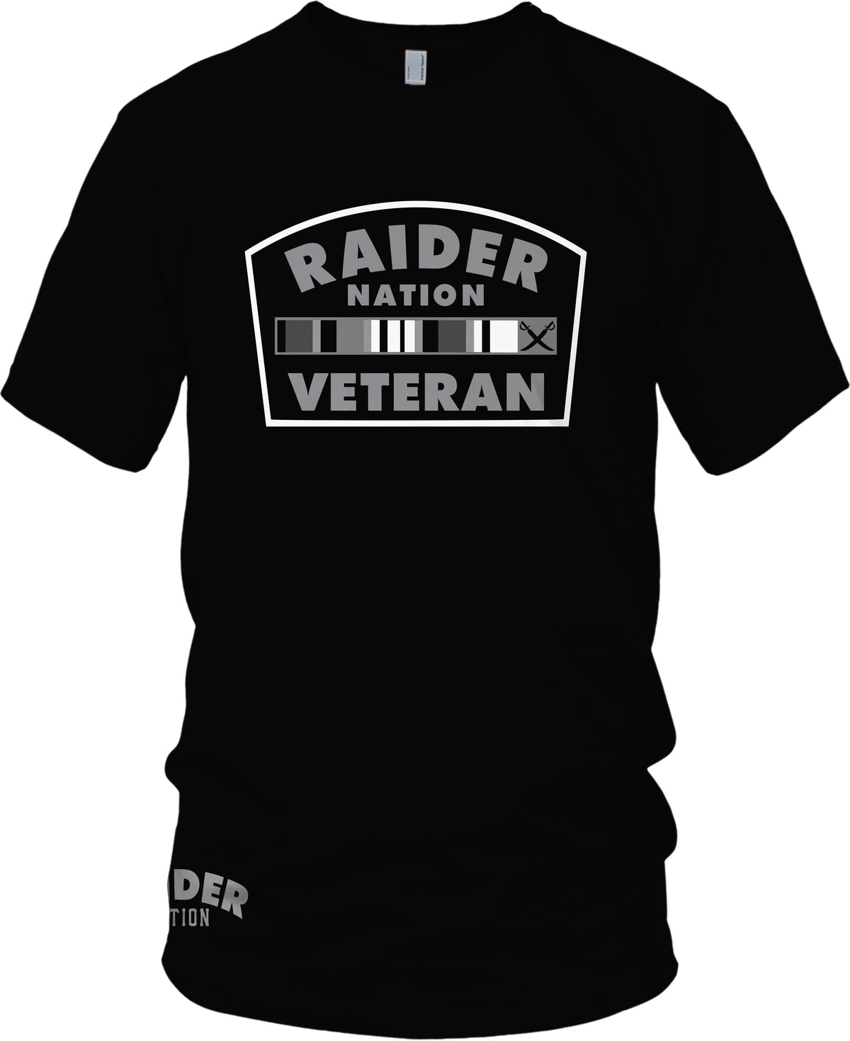 Raider Nation Veteran Black T-Shirt (Limited Edition) Las Vegas Raiders Edition